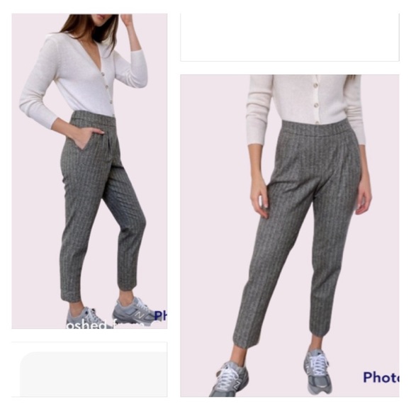 Aritzia Babaton Cohen Pants Wool Blend Gray Size 6 - Picture 1 of 11